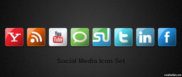 social media buttons for website